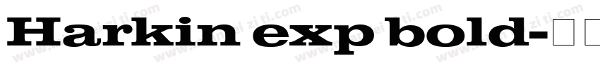 Harkin exp bold字体转换